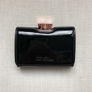 Ted Baker Black Patent Leather Wallet